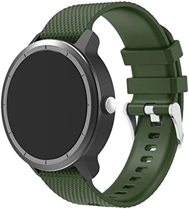 HAODEE 20mm Szilikon Gumi óraszíj Watchband A Garmin Vivoactive 3/Vivomove HR Intelligens Karóra ZENEKAR
