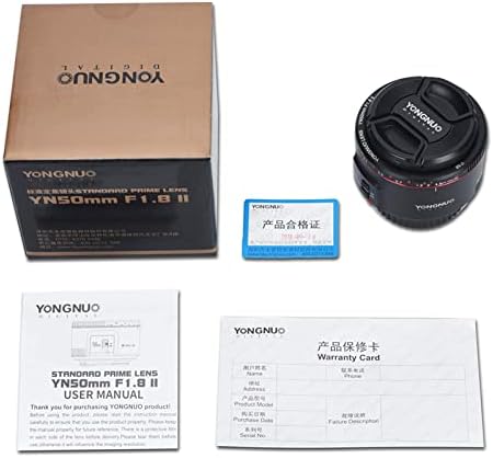YONGNUO YN50mm F1.8 II., Standard Miniszterelnök Auto Fókusz Canon Full Frame TÜKÖRREFLEXES fényképezőgép