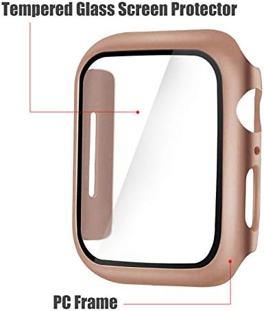 Alinsea képernyővédő fólia Apple Nézni 40mm Sorozat 4/5/6/ SE Edzett Üveg [2 Csomag] [Teljes Lefedettség]