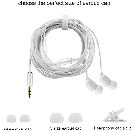 YOCUNKER 3,5 mm-es Vezetékes Fülhallgató in-Ear Fülhallgató, Kiváló hangminőség, 3 Méter Hosszúságú Kábel,