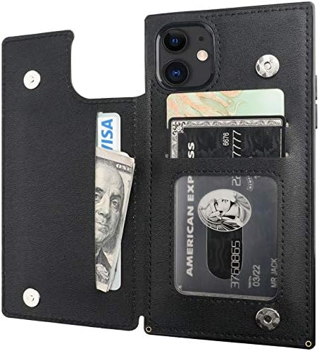 Bocasal Pénztárca tok iPhone 11 [RFID-Blokkoló] az Esetben Tárca a Kártya Birtokosa Prémium Puha PU Bőr