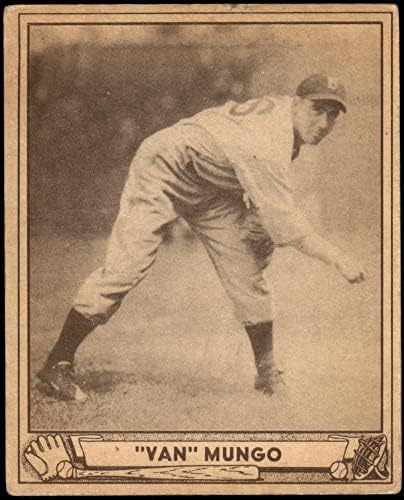 1940-ben Játszani 64 Van Mungo Brooklyn Dodgers (Baseball Kártya) VG Dodgers