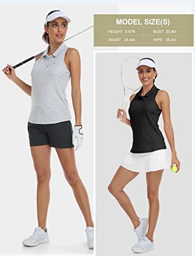 MoFiz Ujjatlan Golf Pólók Női Gyors Száraz Camo Könnyű UPF 50+ Sport Atlétikai Tartály Tetejét Alkalmi