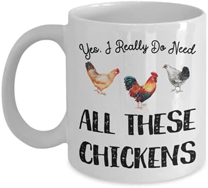 Averaze Vicces Csirke Bögre Kávé - Igen Tényleg Kell Ezeket a Csirkéket - Bögrét Egy Gazda, Hogy Őrült