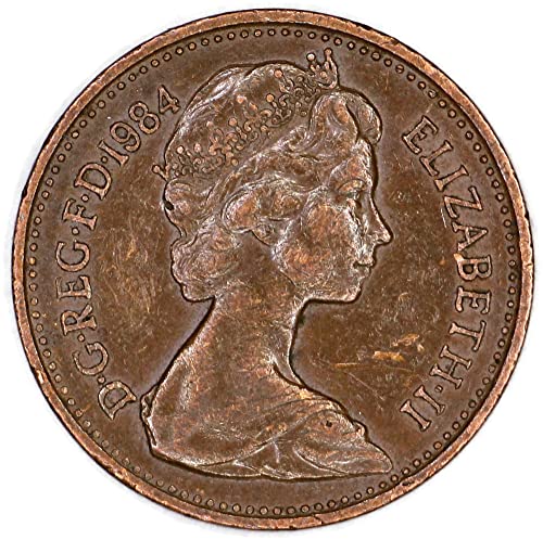 1984 BRIT Elizabeth II-2. Portré 1 Penny Jó