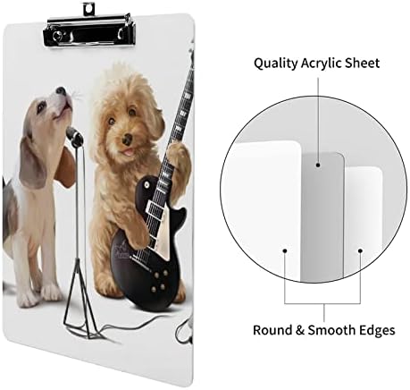Vicces Beagle Kutyák Zenekar Könnyű, Akril, Akvarell Papírok Pet Erős Vágólapra Alacsony Profil, Fém Klip