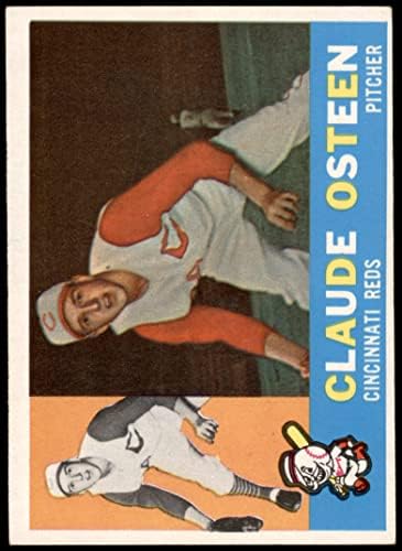 1960 Topps 206 Claude Osteen Cincinnati Reds (Baseball Kártya) EX Vörösök