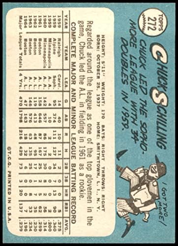 1965 Topps 272 Chuck Schilling Boston Red Sox (Baseball Kártya) NM/MT Red Sox