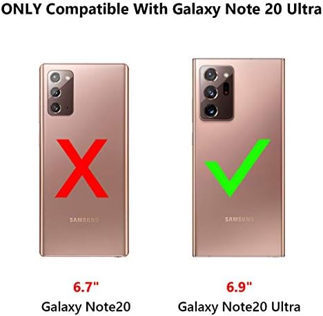 Vofolen a Galaxy Note 20 Ultra Esetben 5G Pénztárca 4-Kártya Fedél Hitelkártya Birtokos Foglalat Hátsó