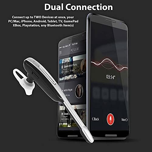 Tek Styz Fülhallgató Kompatibilis LG L20 a Fül Vezeték nélküli Bluetooth zajszűrő Fülhallgató (Fehér/Arany)