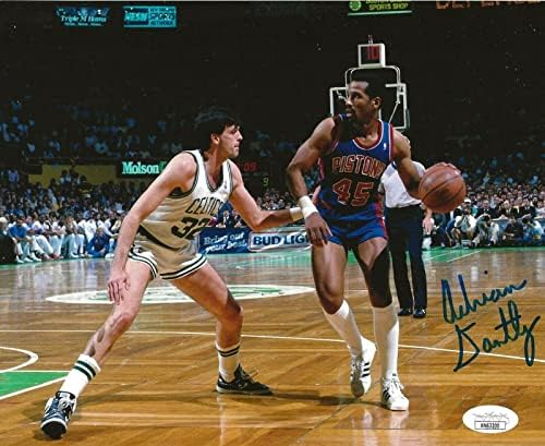 Adrian Dantley aláírt Detroit Pistons 8x10 fotó dedikált SZÖVETSÉG - Dedikált NBA-Fotók