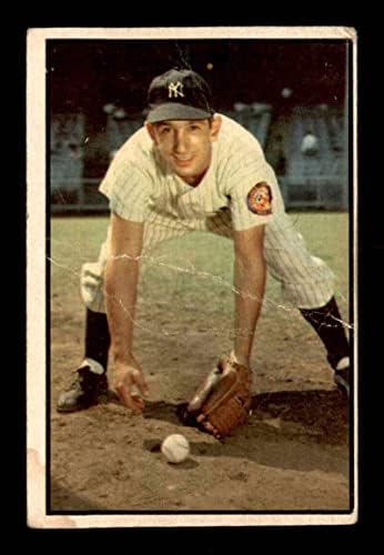 118 Billy Martin - 1953 Bowman Színű Baseball Kártyák (Csillag) Osztályozott G/VG - Baseball Asztalon