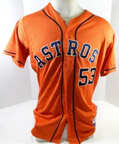 2013-19 Houston Astros 53 Játék Használt Narancssárga Mez Név Lemez Eltávolítása 44 DP23634 - Játék Használt