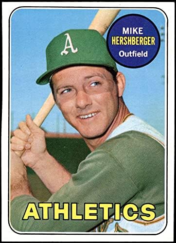 1969 Topps 655 Mike Hershberger Oakland Athletics (Baseball Kártya) NM/MT Atlétika
