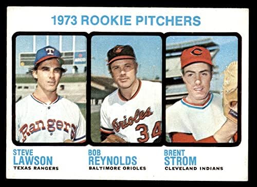 1973 Topps 612 Újonc Kancsók Steve Lawson/Bob Reynolds/Brent Strom Rangers/Orioles/Indiánok (Baseball