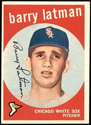 1959 Topps 477 Barry Latman Chicago White Sox (Baseball Kártya) NM White Sox