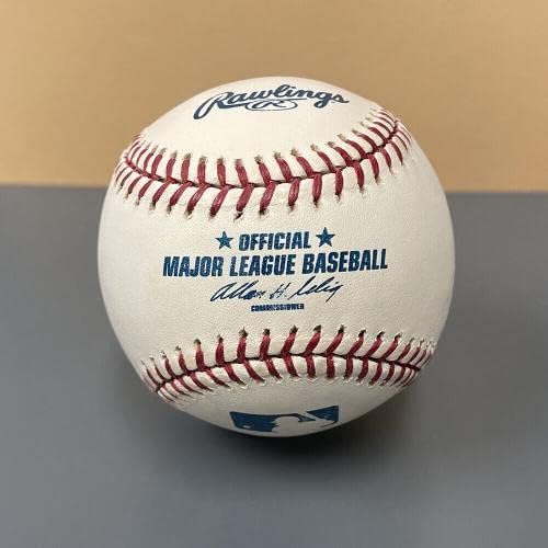 Shawn Green 15 LA Dodgers Aláírt OMLB Baseball Automatikus B&E Hologram - Dedikált Baseball
