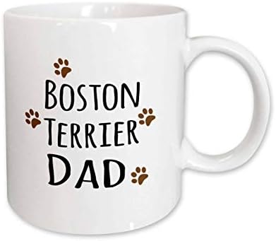3dRose Boston Terrier Kutya Apa Bögre, 11 oz, Kerámia