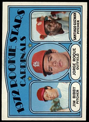 1972 Topps 316 Bíborosok Újoncok Jim Bibby/Santiago Guzman/Jorge Roque St. Louis Cardinals (Baseball
