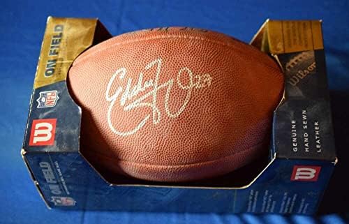 Eddie George SZÖVETSÉG Coa Autogramot Hivatalos NFL-Játék, a Foci Aláírt - Dedikált Focilabda