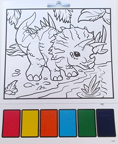 Így a Grade Festék a Víz Mágikus Festék Plakátok a Fiúk, a Lányok -12 Lap Festmény Szórakoztató (Dinoszauruszok)