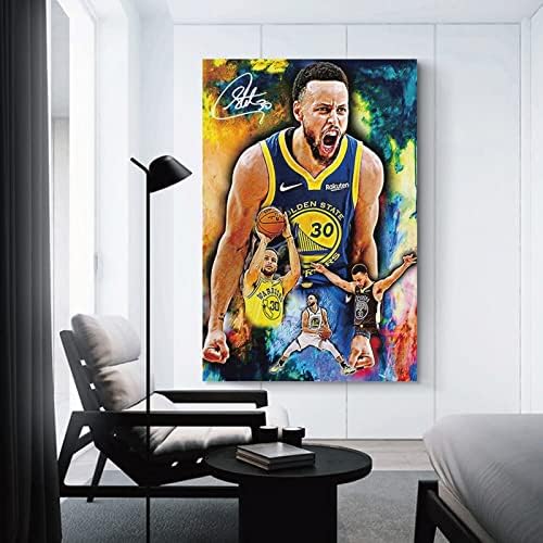 Stephen Kosárlabda Sport Curry Poszter Díszítő Festés Vászon Fali Poszterek Art Kép Nyomtatási Modern