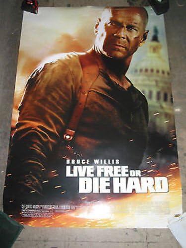 LIVE FREE or DIE HARD / EREDETI U. S EGY-SHEET FILM POSZTER (BRUCE WILLIS)