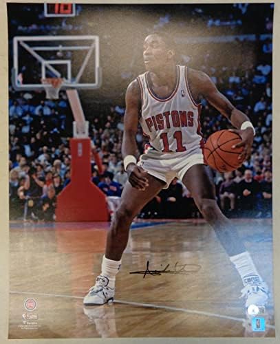 Isiah Thomas Dedikált Detroit Pistons 16x20 Kép 3 - Dedikált NBA-Fotók