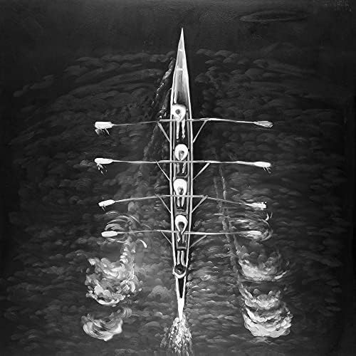 ArtDirect Evezős Csónak 36x36 Hatalmas Galéria Csomagolva, Vászon Művészeti Múzeum által Atelier B Művészeti