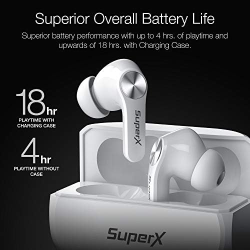 SuperX Bluetooth 5.0 Vezeték nélküli Fülhallgató, a Töltés Esetben IPX5 Sweatproof Fejhallgató/Fülhallgató