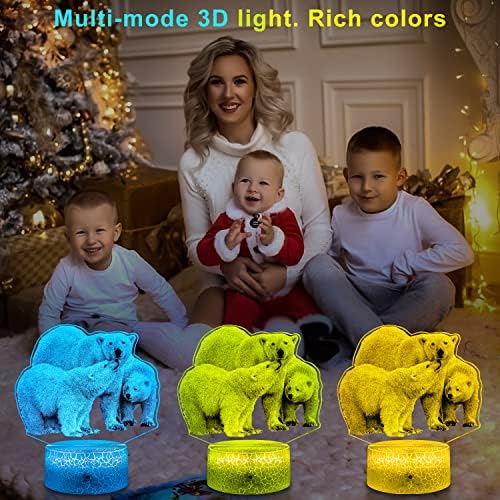 Haimily LED Medve Éjszakai Fény Medve Ajándékok Gyerekeknek a Smart Touch, illetve Távoli 16 Színek Módosítása