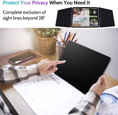 Peslv Privacy Screen Protector Kompatibilis iPad Air 5. 4. Generációs & iPad Pro 11 (2018/2020/2021/2022),