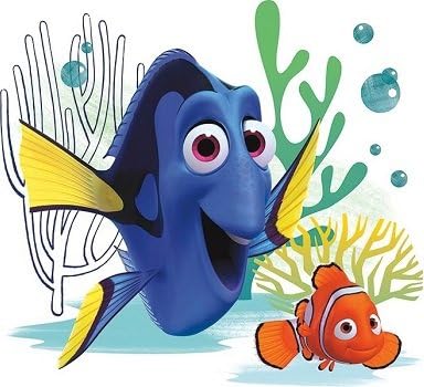 9 Inch Clownfish Bohóc Hal Finding Dory Nemo 2 Film Cserélhető Héja Egyéni Stick Öntapadó Vinil Dekoratív